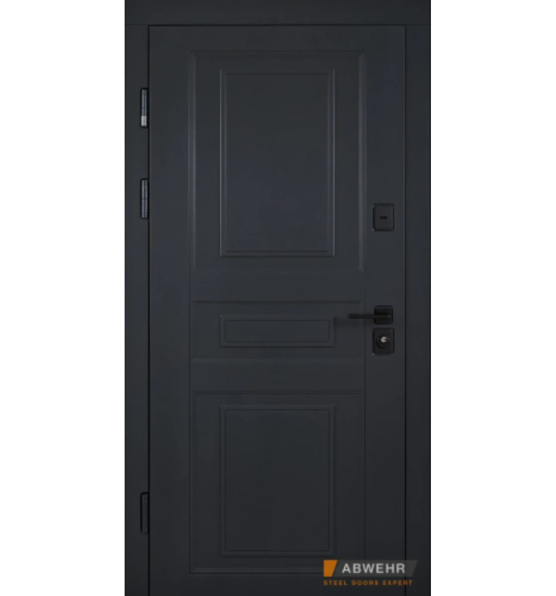 Вхідні двері Abwehr 498 Scandi (Ral 7021 / Vinorit білий+ВСМ)