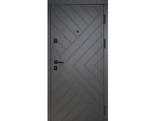 Входные двери HYGGE Apart 120 Diagonal (Антрацит/белый супермат)