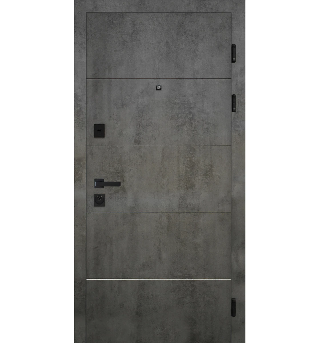 Вхідні двері HYGGE Apart 100 Granite (Бетон темний/білий супермат)