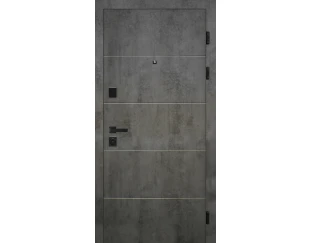 Вхідні двері HYGGE Apart 100 Granite (Бетон темний/білий супермат)