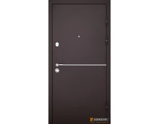 Вхідні двері Abwehr Defender Solid (ral 8019т/vinвенге)