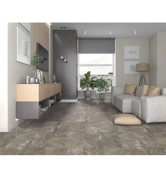 Ламинат SPC Stonehenge Tiles Marble Brown +1мм (STHT07)