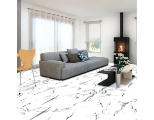 Ламинат SPC Stonehenge Tiles Marble White +1мм (STHT09)