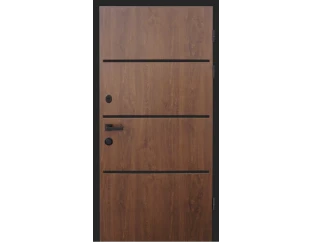 Входные двери Qdoors Lama Bau (Дуб темный)