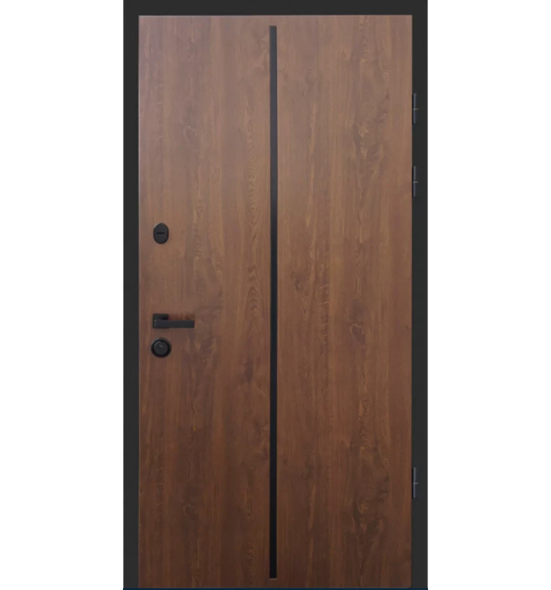 Входные двери Qdoors Lama Line (Дуб темный)