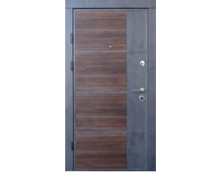 Вхідні двері Qdoors Преміум Бостон-М (Бетон темний / бетон світлий)