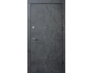 Входные двери Qdoors Ультра Флеш (Мрамор темный / бетон бежевый)