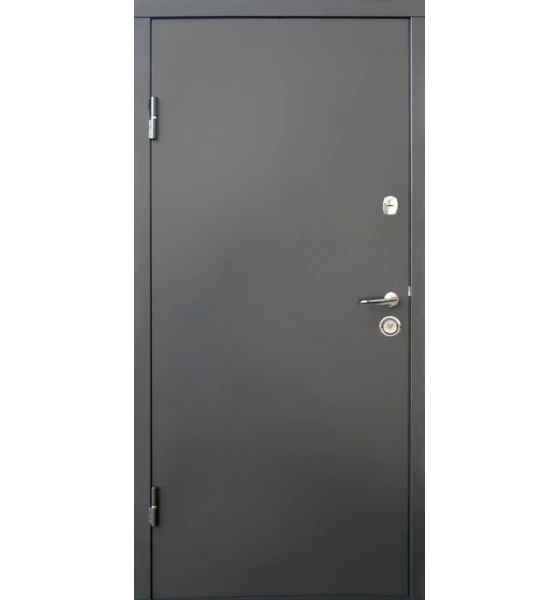 Входные двери Qdoors Стандарт М Горизонталь (Графит / дуб вулканический)