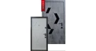 Входные двери Qdoors Авангард Конверс (Бетон темный/грей софт) Фото №1