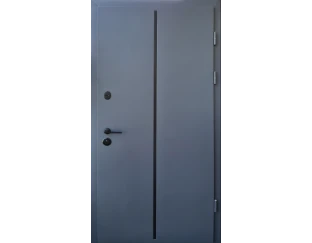 Входные двери Qdoors Lama Line (графит / белое дерево)