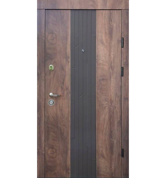 Вхідні двері Qdoors Преміум Люксор (Спил дерева коньячний)