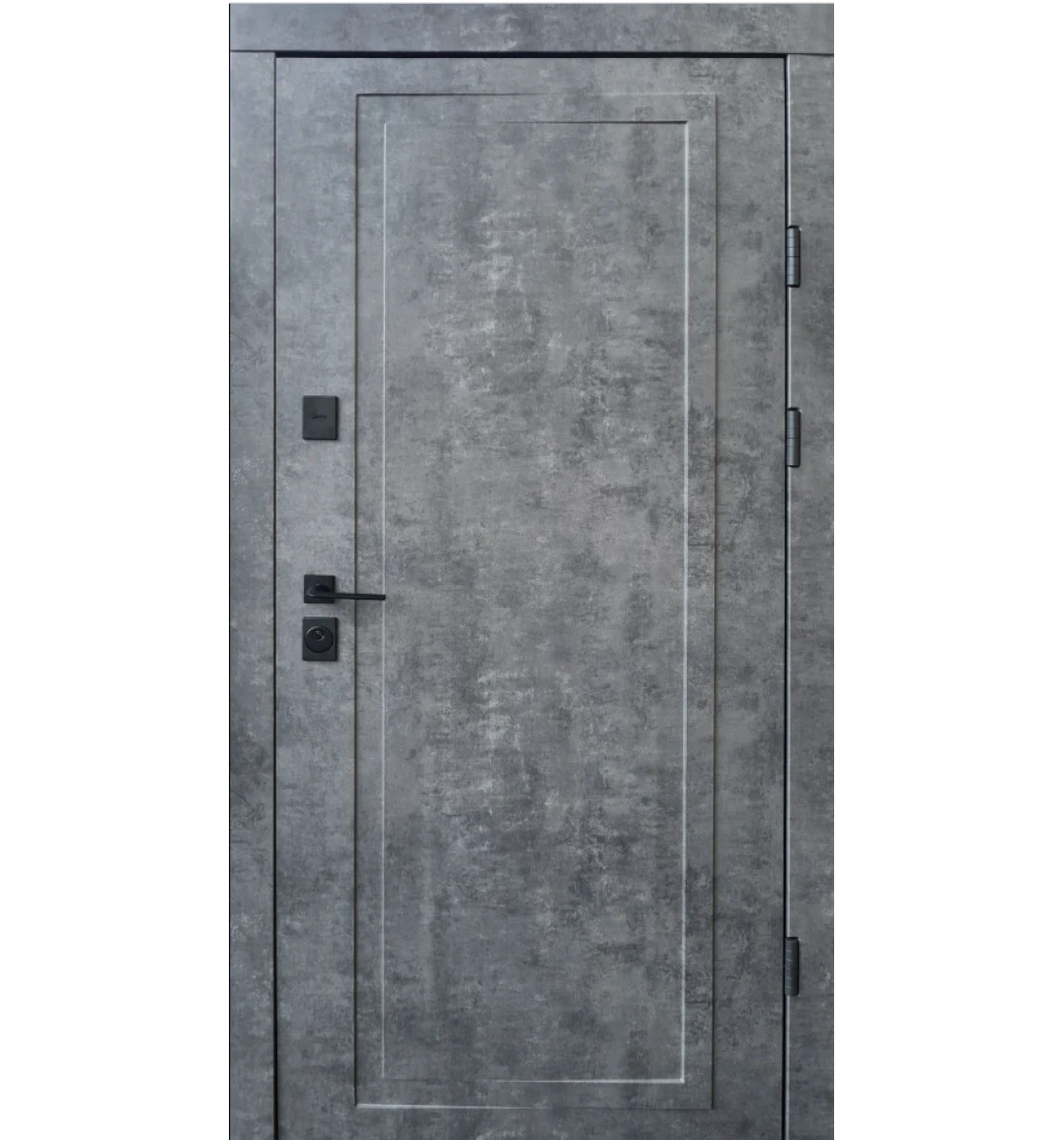 Входные двери Qdoors Ультра Мироу (Мрамор темный / белая эмаль+зеркало)