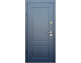 Входные двери Qdoors Эталон Соната  (Антрацит / белое дерево)