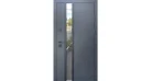 Вхідні двері Qdoors Стріт Норд (Антрацит 7021/біле дерево/вставка чорна) Фото №1