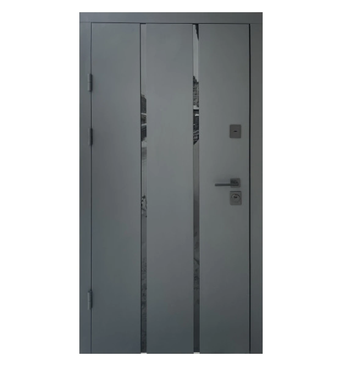 Входные двери Qdoors Стрит Пиано (Антрацит/антрацит)