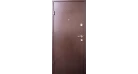 Входные двери Qdoors Техно 1 (Коричневый шагрень RAL 8017) Фото №1