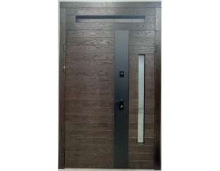 Входные двери Rodos Steel Standart-S F 124 1500 (шпон дуб LTL6403)