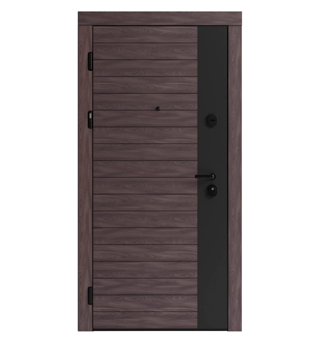 Входные двери Rodos Steel Standart-S F 124 (шпон дуба LTL6908/белый мат)