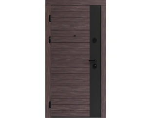 Входные двери Rodos Steel Standart-S F 124 (шпон дуба LTL6908/белый мат)