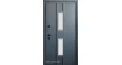 Входные двери Steelguard AntiFrost Scandi glass (7016 наждак серый / 7016 наждак серый) Фото №1