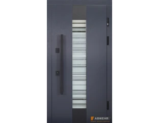Вхідні двері Abwehr 541 Trinity (Антрацит/vinorit біла)