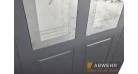 Входные двери Abwehr Country NeoGlass (Ral 7021 / Vinorit белый) Фото №2