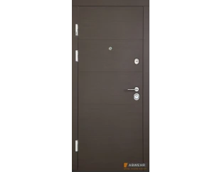 Входные двери Abwehr 188 Leavina (Венге серый горизонт/белый)