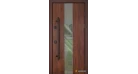 Вхідні двері Abwehr Lampre 5 (Метал Lampre / Vinorit дуб темний +ВСМ) Фото №1