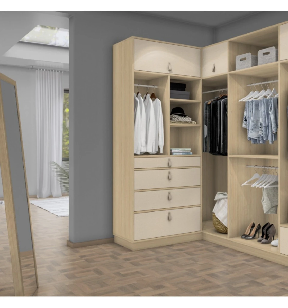 Ламінат EGGER Kingsize Plank 8/32 Дуб Аркані сіро-бежевий EPL202 (H2433)