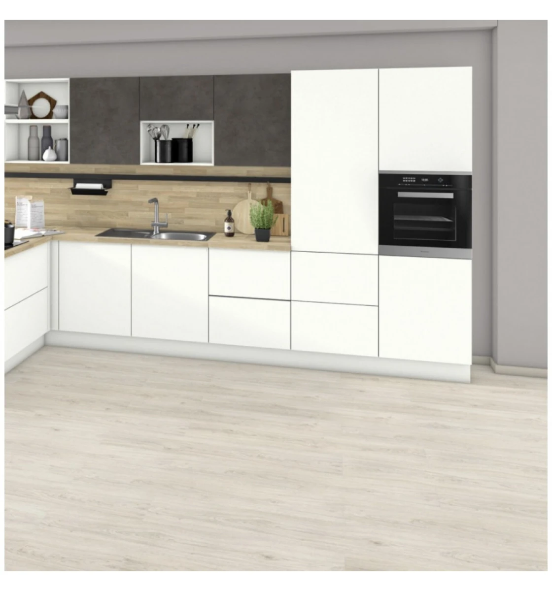 Ламінат EGGER Large Plank 8/32 Дуб Азгіль білий EPL153 (H2860)