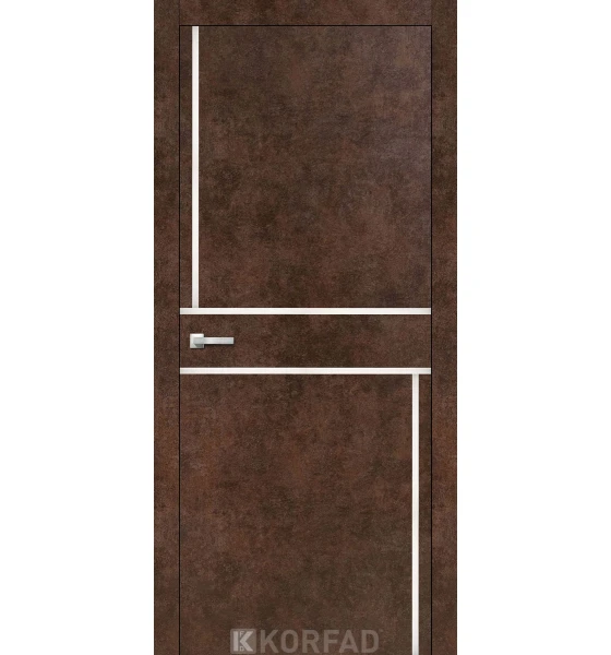 Межкомнатная дверь Korfad Aluminium Loft Plato ALP-07 (алюминий)
