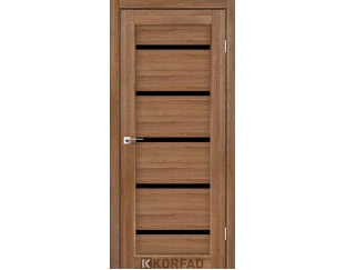 Міжкімнатні двері Korfad Porto PR-02 (чорне скло)