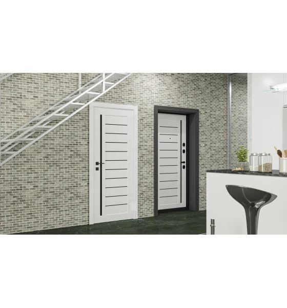 Міжкімнатні двері Rodos Modern Bianca (напівскло)