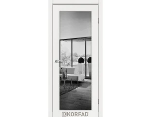 Межкомнатная дверь Korfad Sanvito SV-01 (двухстороннее графит триплекс зеркало)