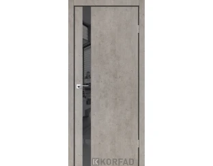 Межкомнатная дверь Korfad Glass Loft Plato GLP-02 (алюминий)