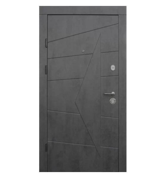 Входные двери Qdoors Премиум Акцент  (Бетон темный/бетон серый)