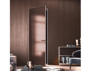 Міжкімнатні двері SecretDoors прихованого монтажу з дзеркалом з алюм. каркасом 40мм