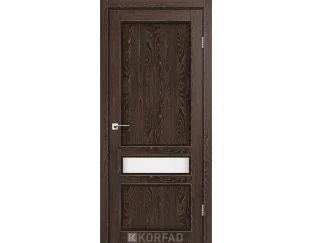 Межкомнатная дверь Korfad Classico CL-07 (глухие + маленькое стекло сатин белый + рисунок М1/М2) со штапиком