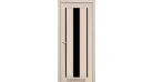 Міжкімнатні двері Korfad Venecia Deluxe VND - 04 (чорне скло) Фото №1