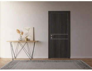 Межкомнатная дверь Rodos Modern Flat 01 (глухое+alum)