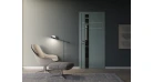 Межкомнатная дверь Rodos Modern Flat 05 (глухое+alum) Фото №1