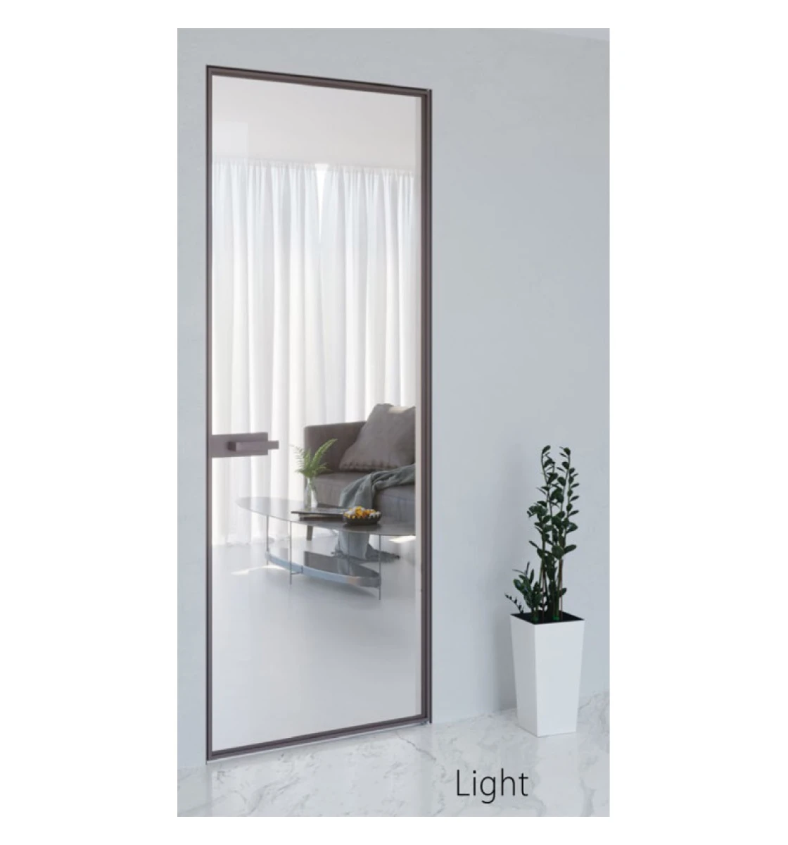 Двері міжкімнатні двері прих. монтажу AluDoors Light