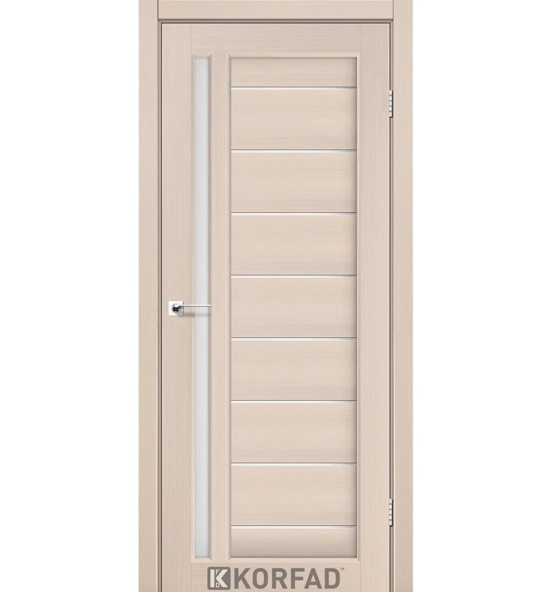 Межкомнатная дверь Korfad Venecia Deluxe VND - 02 (сатин белый) 