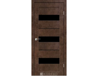 Міжкімнатні двері Korfad Porto PR-12 (скло чорне)