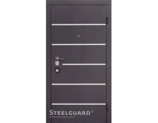 Входные двери Steelguard Forte+ AV-5  (Венге темный/белый шелк)