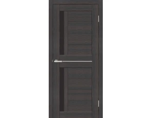 Межкомнатная дверь Омис CORTEX DECO 01 (черное стекло)
