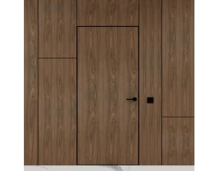 Межкомнатная дверь Danapris Doors Alum Wood 40/45 шпонированые с алюминиевым обкладом