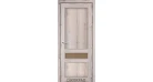 Межкомнатная дверь Korfad Classico CL-07 (глухие + маленькое стекло сатин бронза + рисунок М1/М2) со штапиком Фото №6