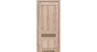 Межкомнатная дверь Korfad Classico CL-07 (глухие + маленькое стекло сатин бронза + рисунок М1/М2) со штапиком Фото №2