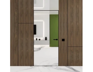 Межкомнатная дверь Danapris Doors Alum Unique 43/51 зеркало (обклад другой Ral)